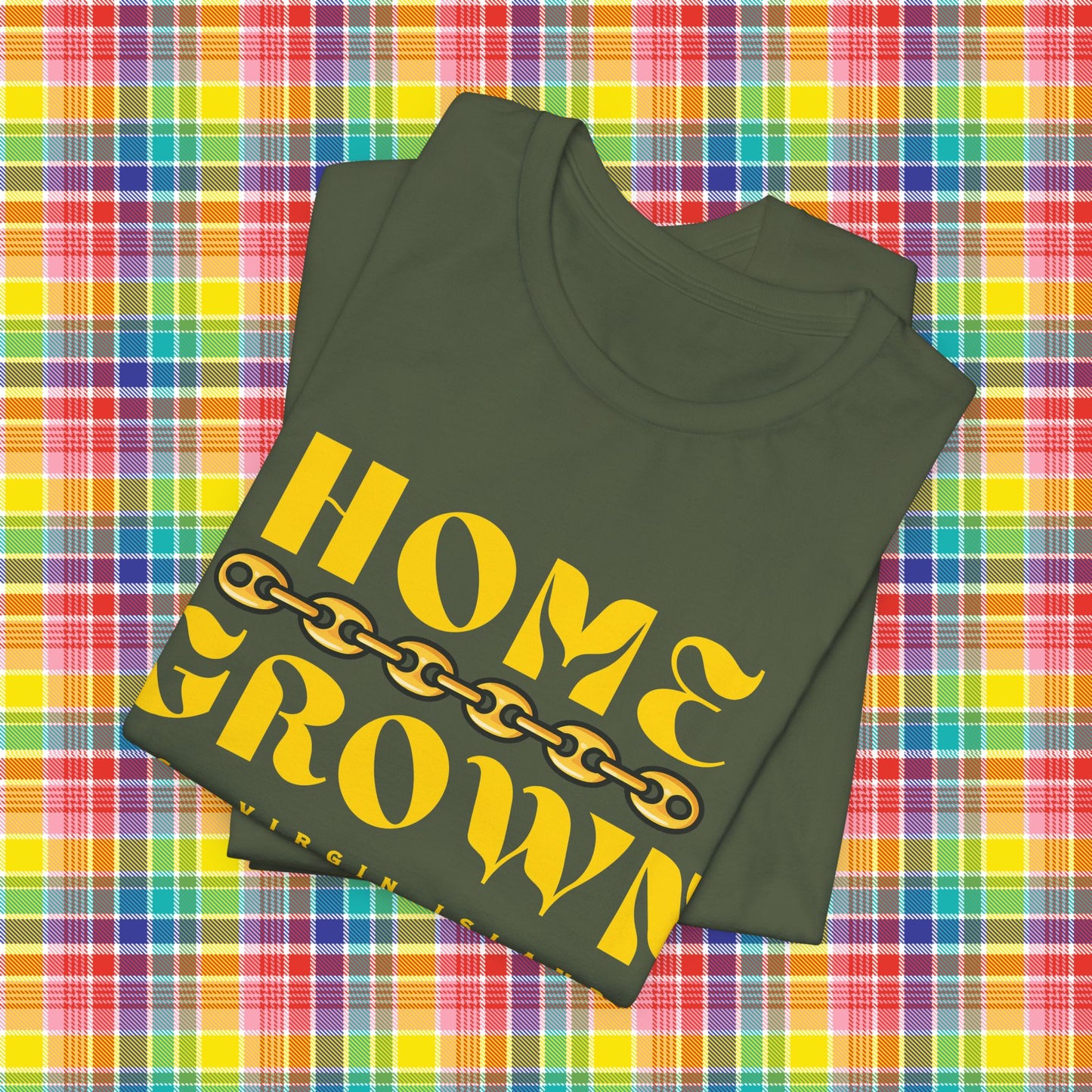 Home Grown in the Virgin Islands, Unisex Tee - Gold/Yellow - Gucci
