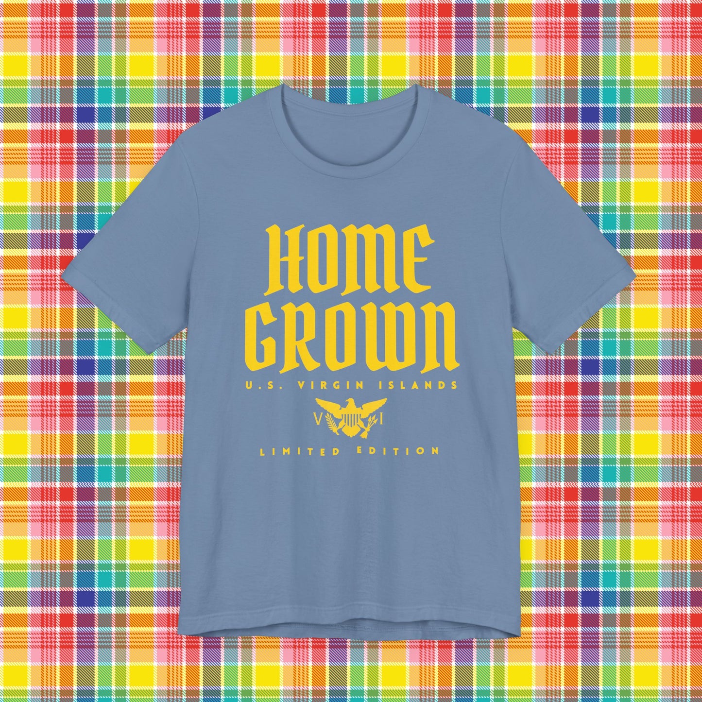 Home Grown in the Virgin Islands TShirt - Gold/Yellow