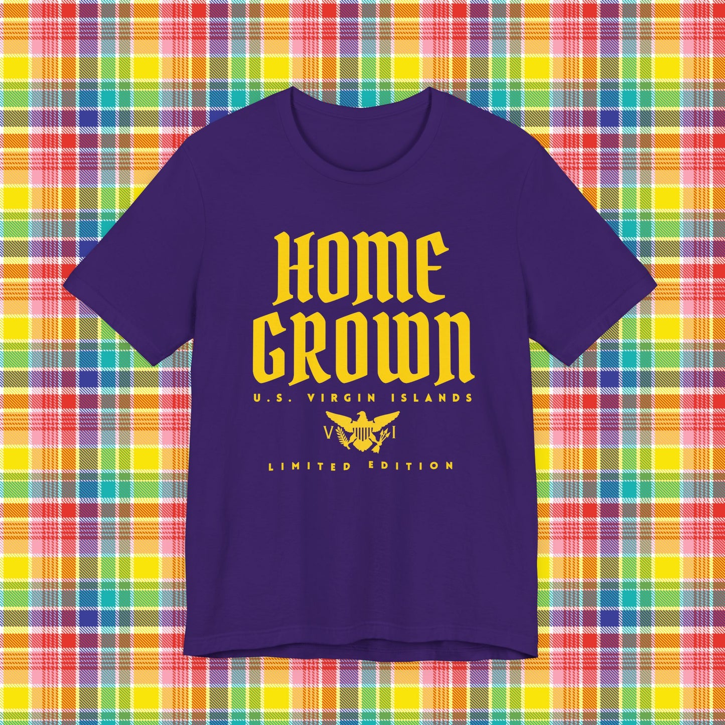 Home Grown in the Virgin Islands TShirt - Gold/Yellow
