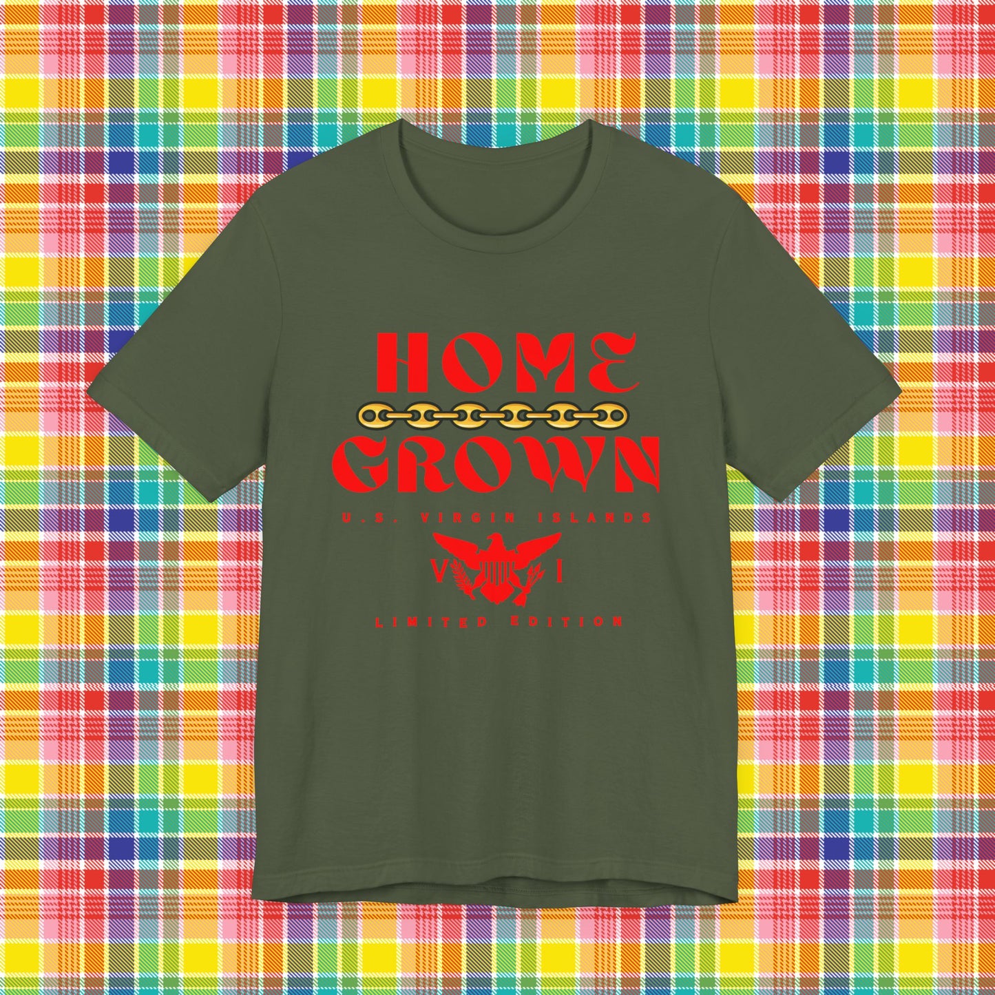 Home Grown in the Virgin Islands TShirt - Red - Gucci