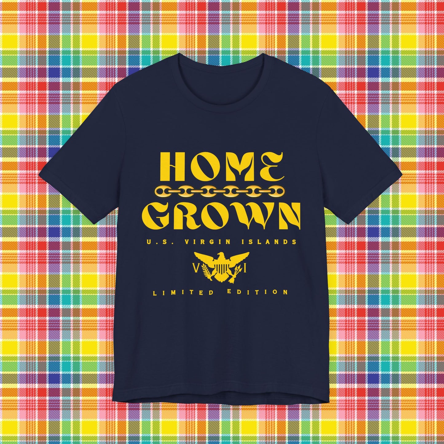 Home Grown in the Virgin Islands, Unisex Tee - Gold/Yellow - Gucci