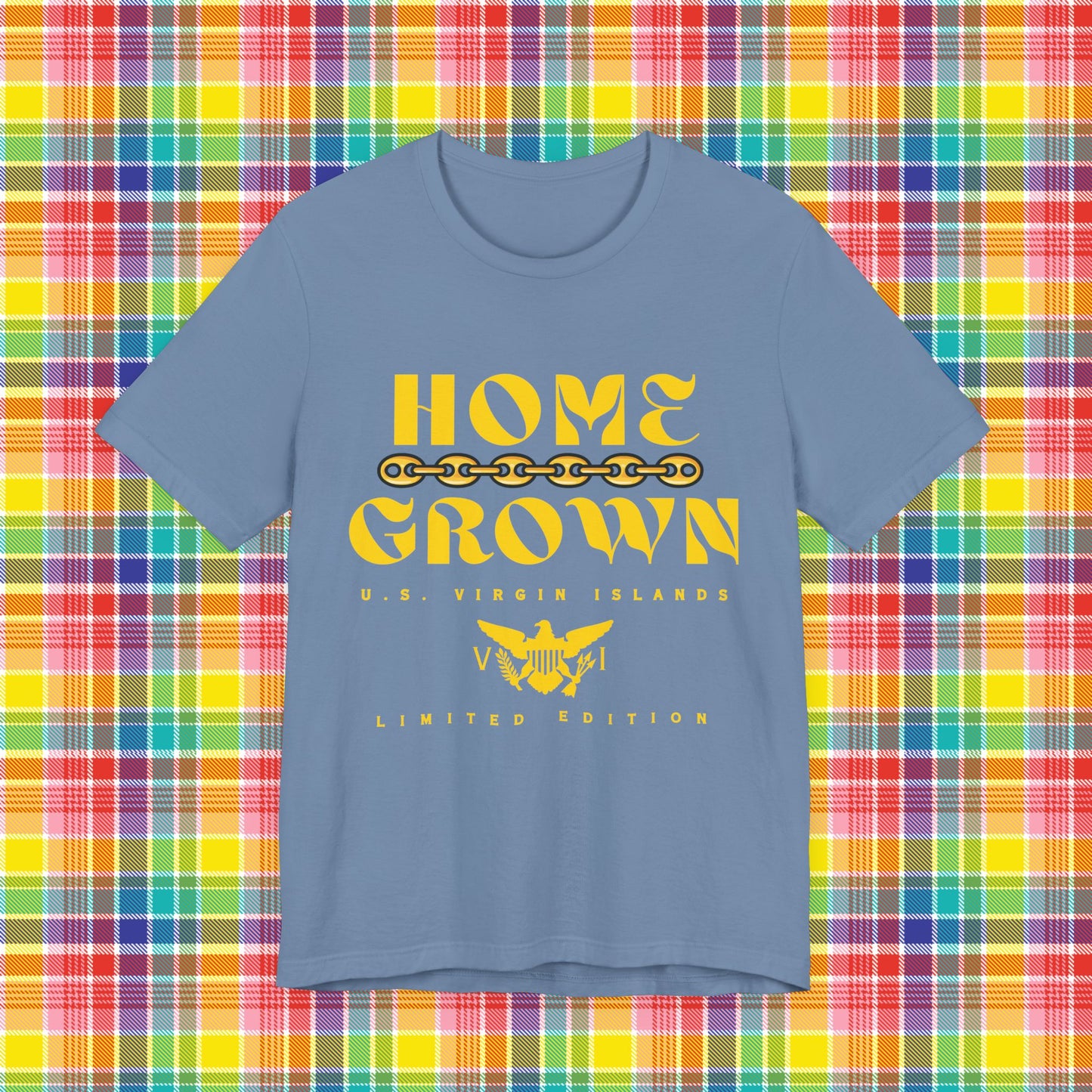 Home Grown in the Virgin Islands, Unisex Tee - Gold/Yellow - Gucci