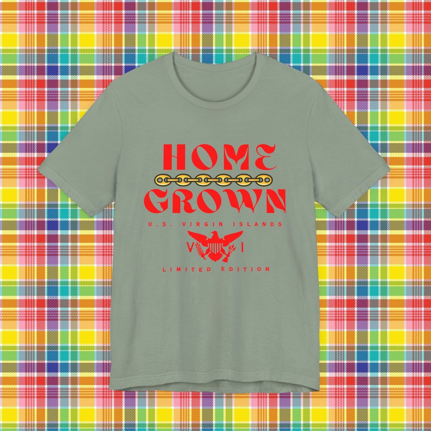 Home Grown in the Virgin Islands TShirt - Red - Gucci