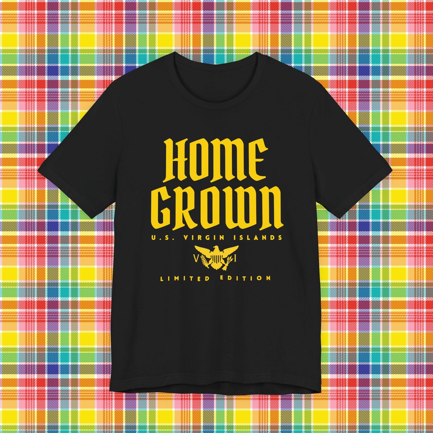 Home Grown in the Virgin Islands TShirt - Gold/Yellow