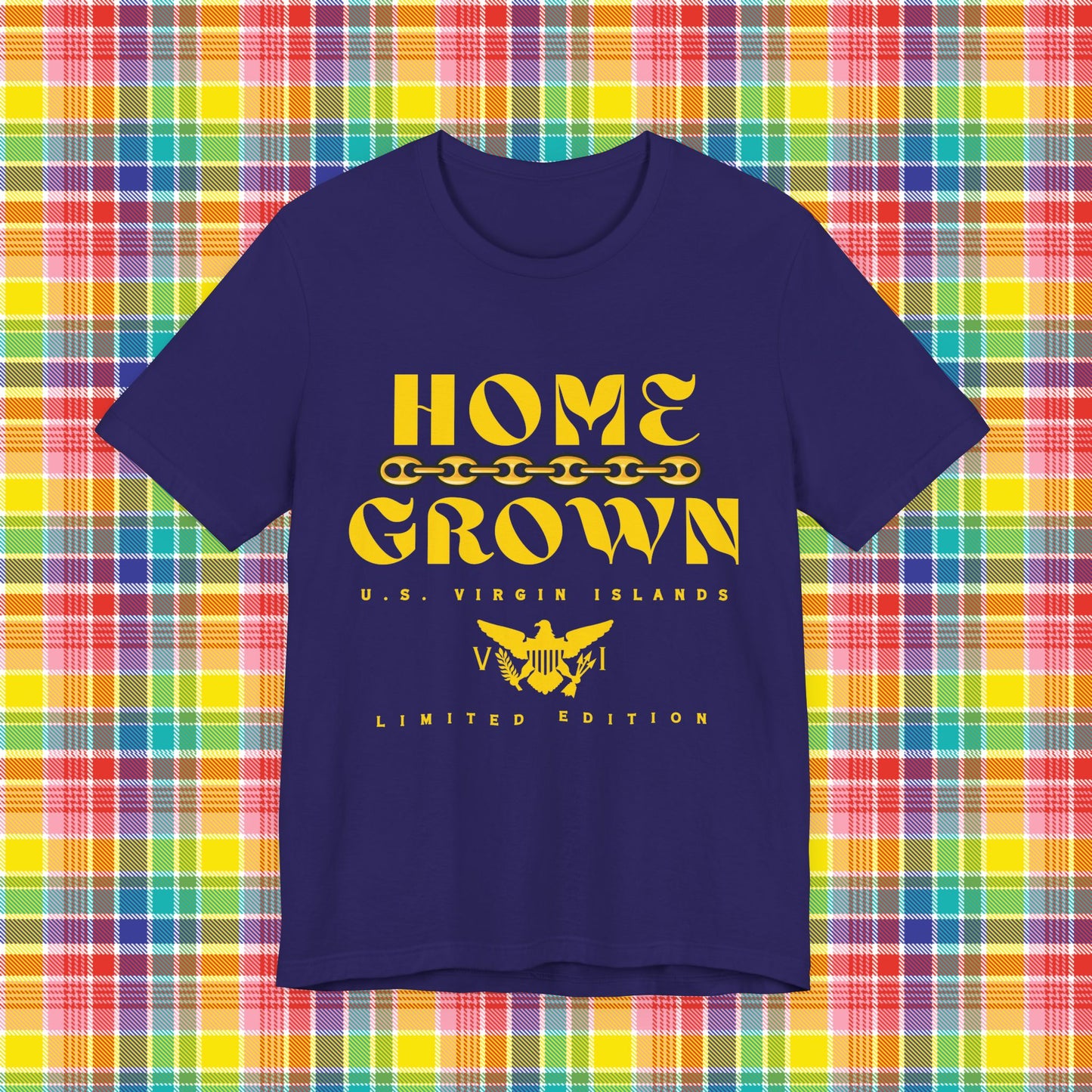 Home Grown in the Virgin Islands, Unisex Tee - Gold/Yellow - Gucci