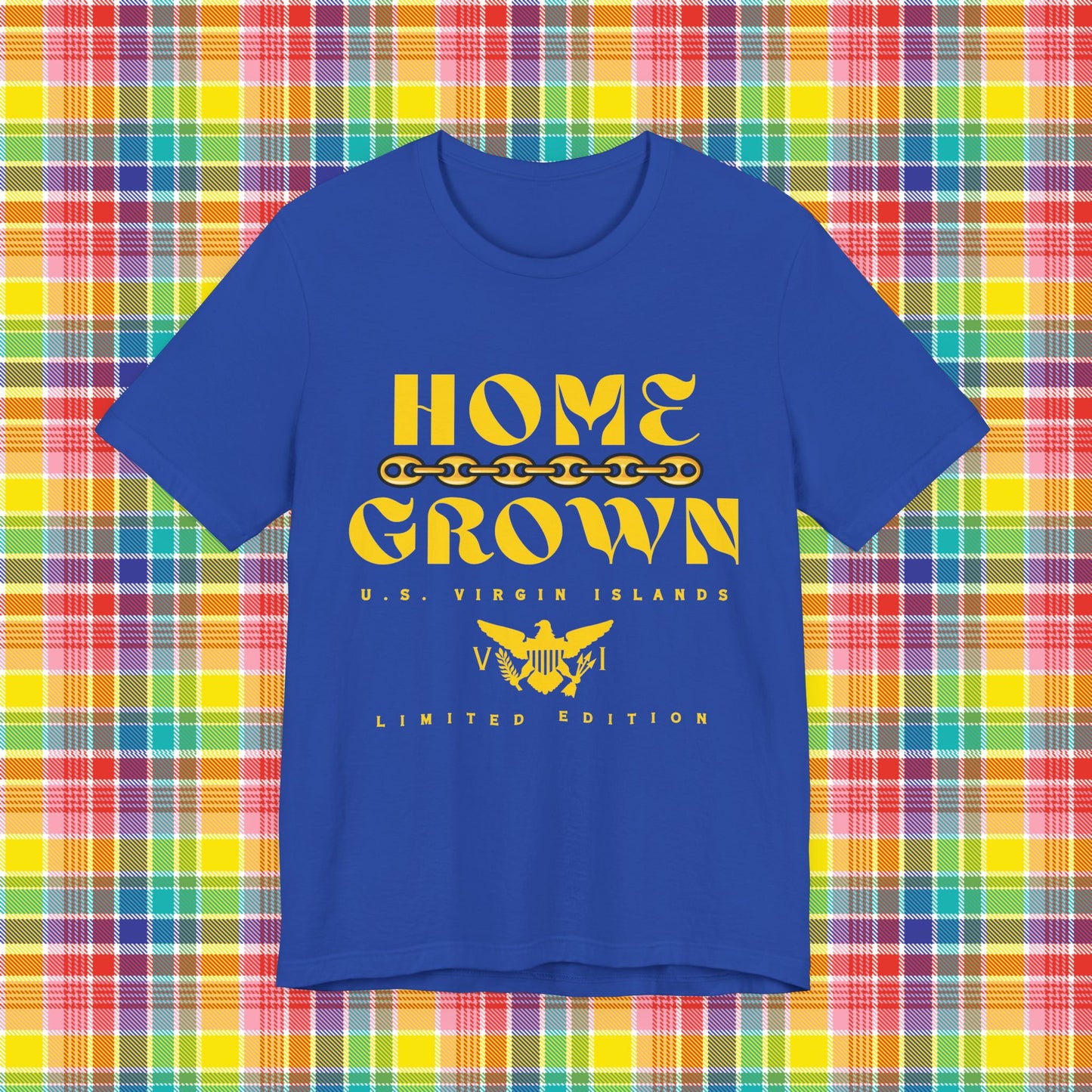 Home Grown in the Virgin Islands, Unisex Tee - Gold/Yellow - Gucci