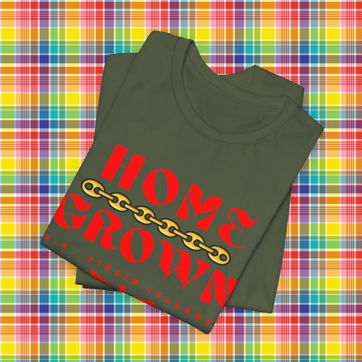 Home Grown in the Virgin Islands TShirt - Red - Gucci