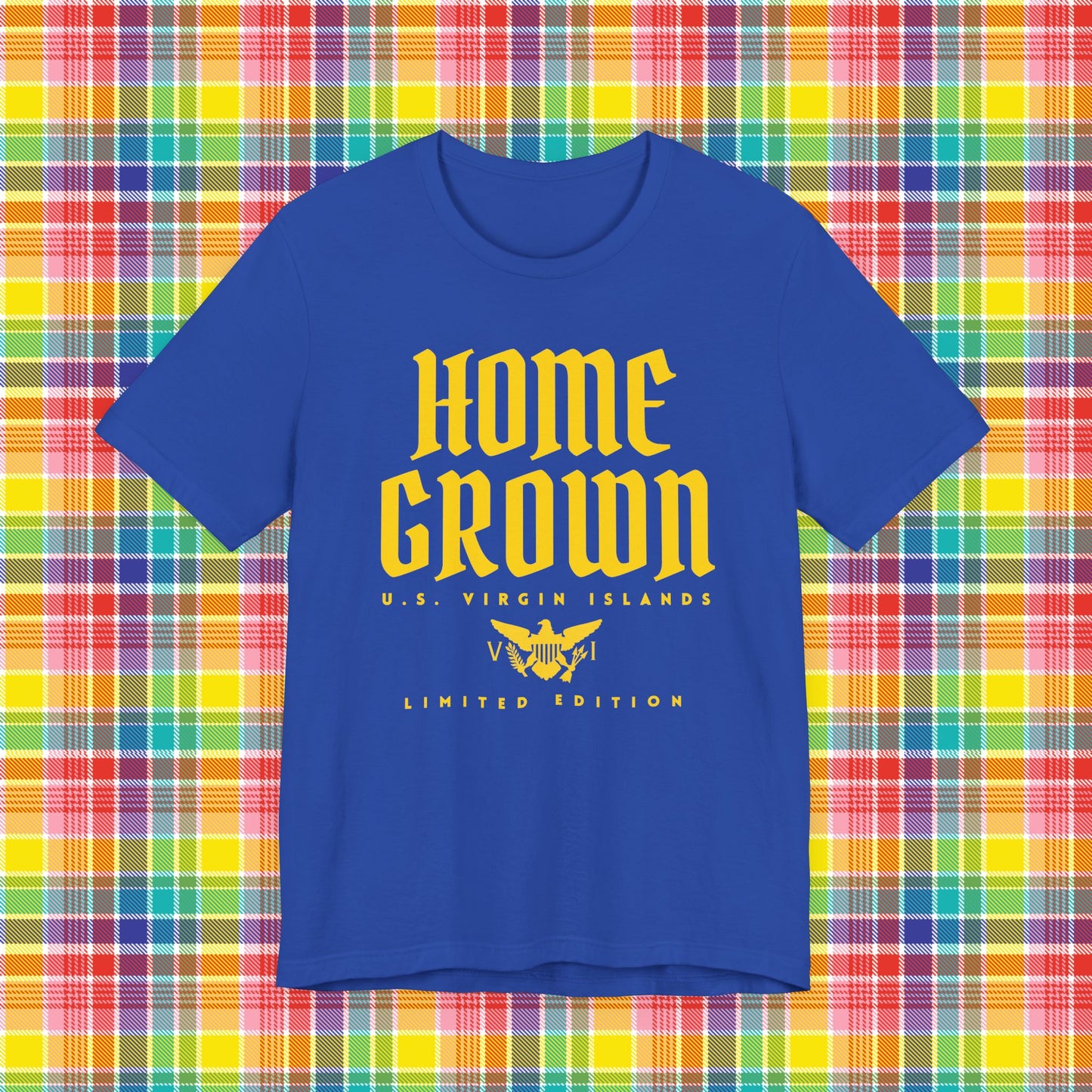 Home Grown in the Virgin Islands TShirt - Gold/Yellow
