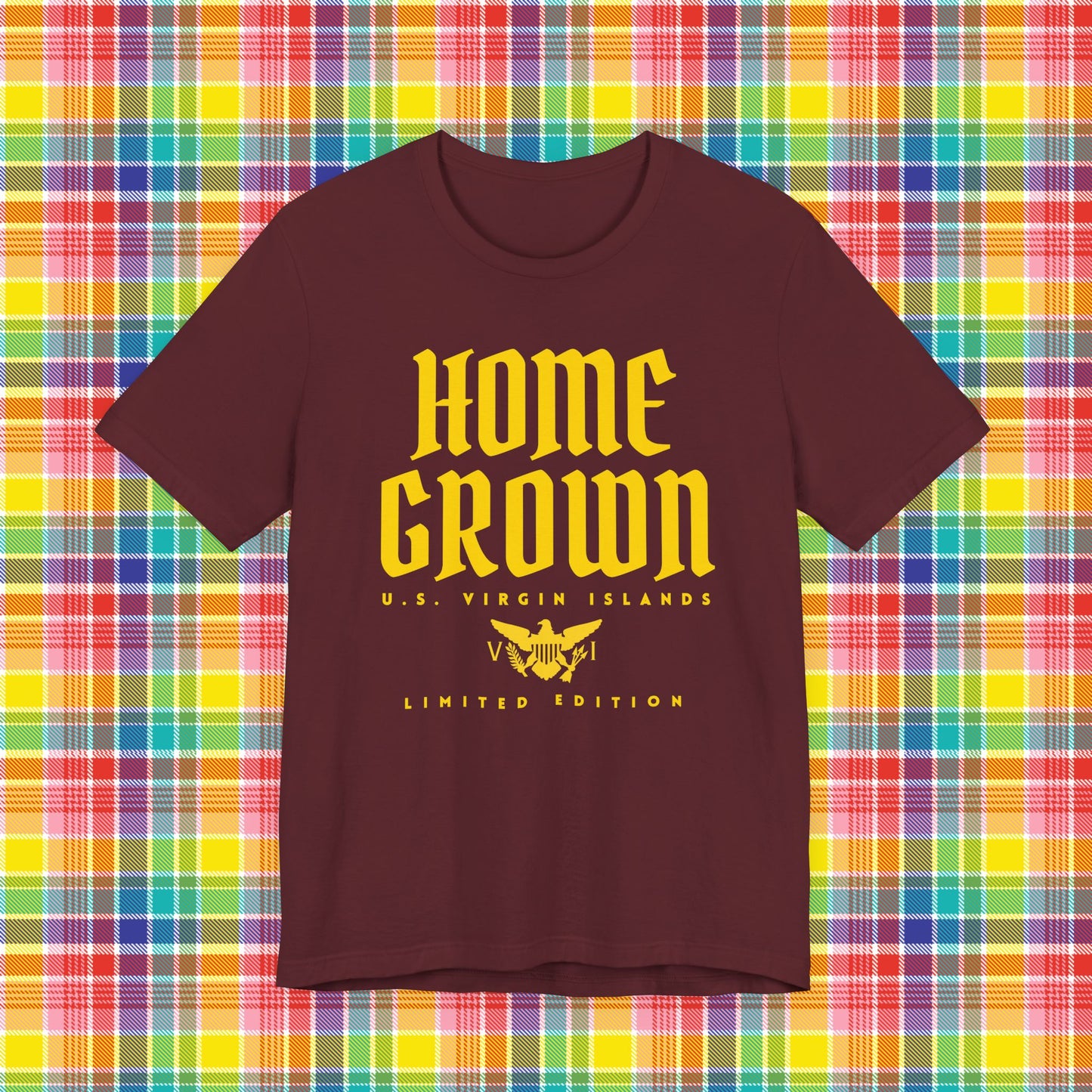 Home Grown in the Virgin Islands TShirt - Gold/Yellow