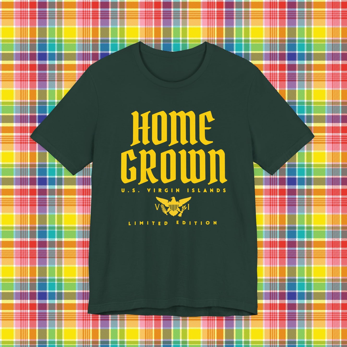 Home Grown in the Virgin Islands TShirt - Gold/Yellow