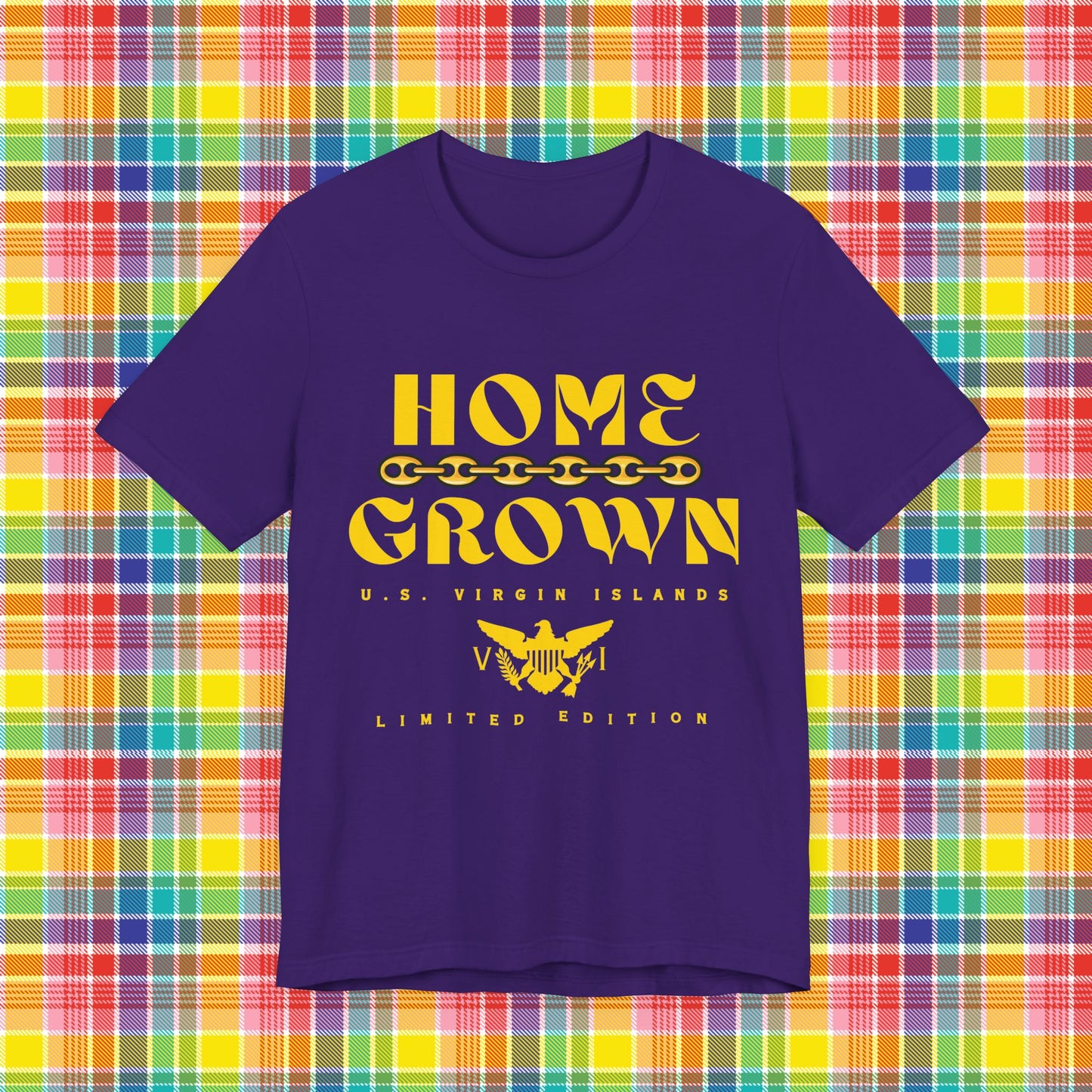 Home Grown in the Virgin Islands, Unisex Tee - Gold/Yellow - Gucci