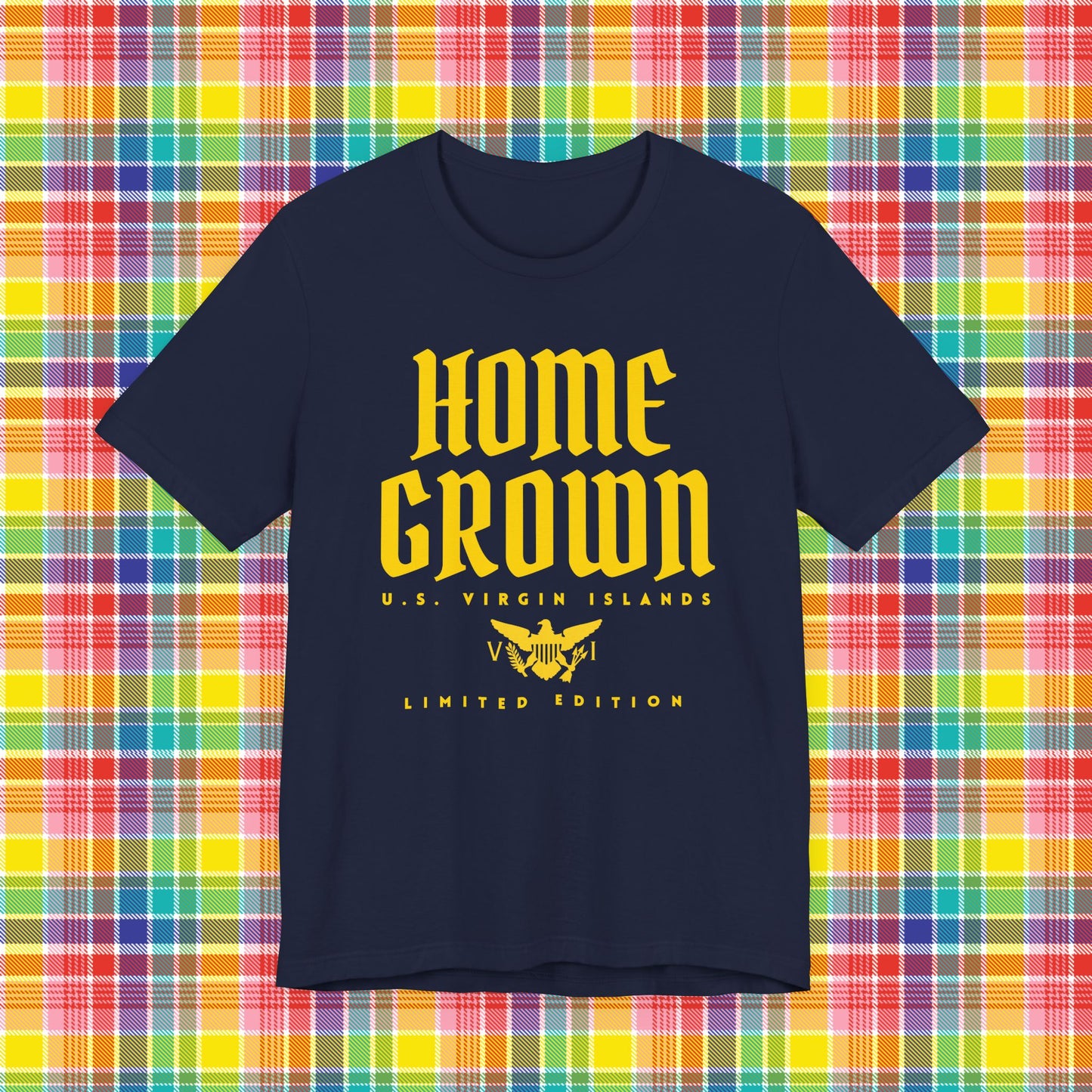 Home Grown in the Virgin Islands TShirt - Gold/Yellow